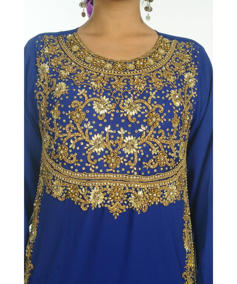 Modern Islamic Arabic Kaftan Dress For Weddin Gown Party Wear Dress