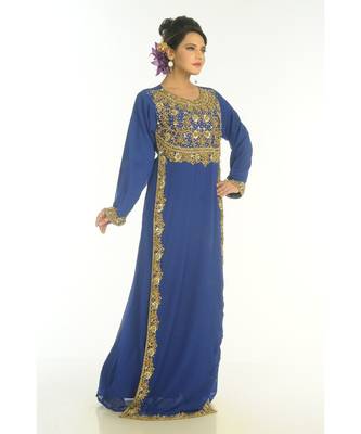 Modern Islamic Arabic Kaftan Dress For Weddin Gown Party Wear Dress 3