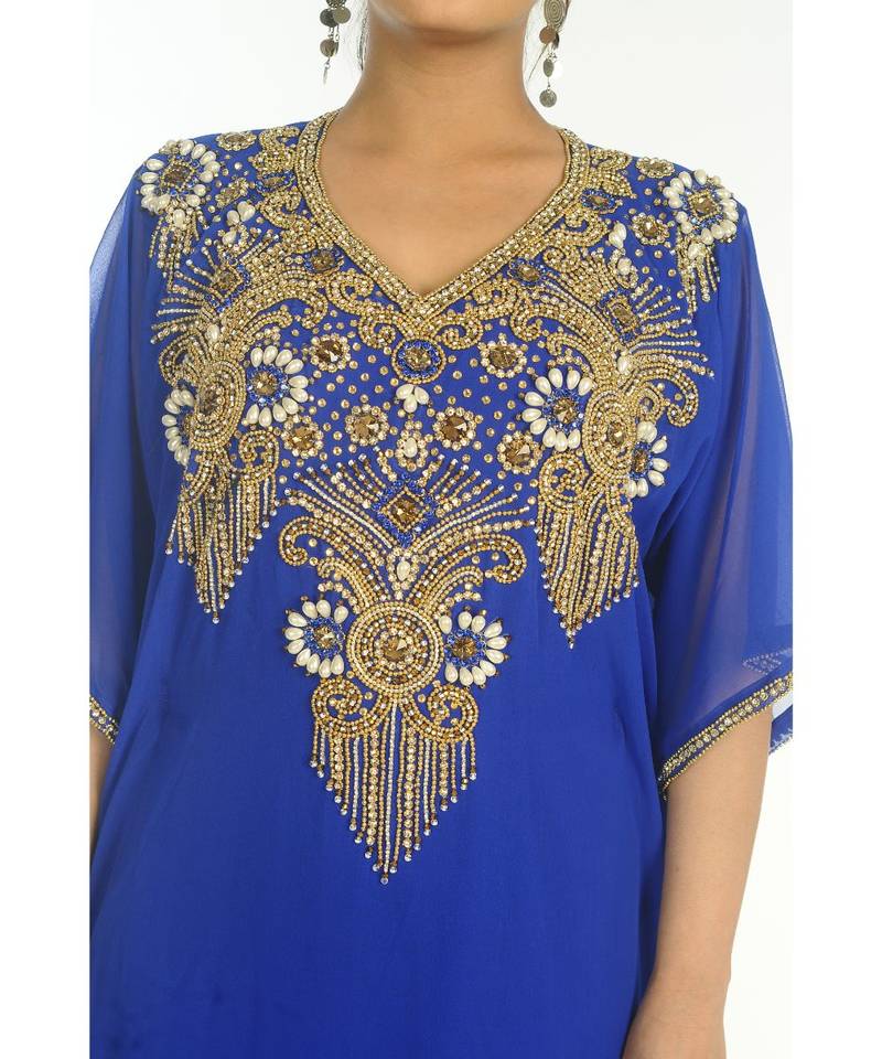 Modern Islamic Arabic Kaftan Dress For Weddin Gown Party Wear Dress