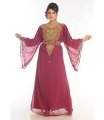 Royal Moroccan Dubai Beautiful Zari Work Jilbab Jalabiya Kaftan Dress