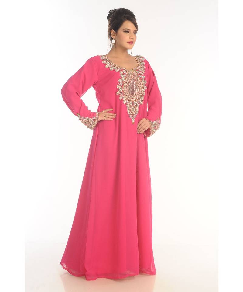 Gandura Dubai Moroccan Arabic Traditional Party Thobe Kaftan