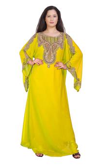 Elegant Islamic Arabic Kaftan Dress For Weddin Gown Party Wear Dress