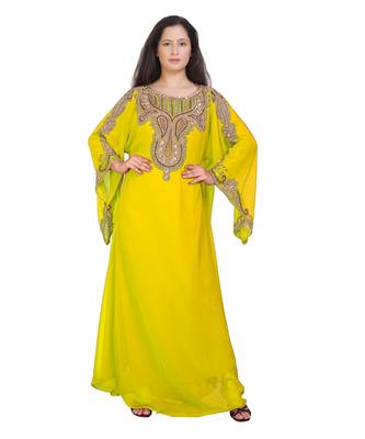 Elegant Islamic Arabic Kaftan Dress For Weddin Gown Party Wear Dress 1