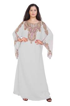 Elegant Islamic Arabic Kaftan Dress For Weddin Gown Party Wear Dress