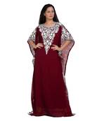 Eleagnt Modern Arabic Kaftan Dress For Women Wedding Gown