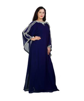 2021  Moroccan Kaftan Islamic Moroccan Jalabiya Dress 1