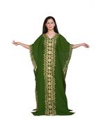 Royal Moroccan Beautiful Zari Work Jilbab Jalabiya Kaftan Dress