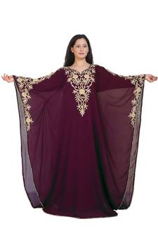 New Modern Moroccan Arabic Eid Kaftan Dress For Women Gown