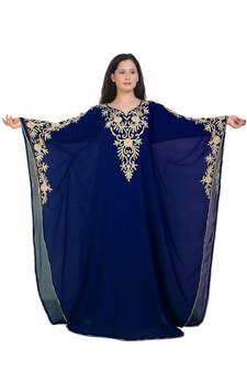 New Modern Moroccan Arabic Eid Kaftan Dress For Women Gown