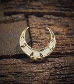 Gold Tone Mirror Chandh Ring