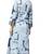 Women Blue Cotton Printed Long Kurta