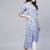 Women Purple Rayon Printed Long Kurta