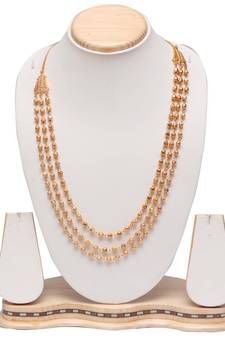 Golden colour padmavati style choker necklace