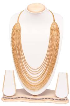 Copper base meenakari work necklace