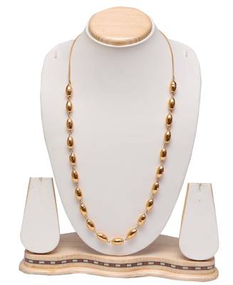 Traditional ethnic kholapuri bormal necklace golden mala 1