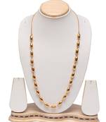 Traditional ethnic kholapuri bormal necklace golden mala