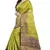 Green Printed Banarasi Silk Saree With Blouse