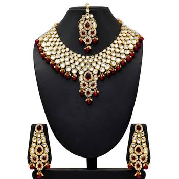Maroon Necklace Sets 4