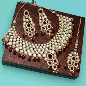 Maroon Necklace Sets 5