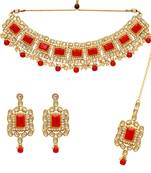 Red necklace-sets