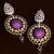 American Diamond and Ruby Embellished Designer Dangler 216ED11