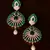 Emerald and AAA CZ Stone Embellished American Diamond Earrings 216ED56