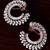 Peach Colored and AAA CZ Embellished American Diamond Earrings 216ED251