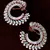 Peach Colored and AAA CZ Embellished American Diamond Earrings 216ED251