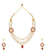 Maroon necklace-sets