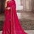 Magenta embroidered chiffon saree with blouse