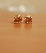 Yellow Citrine Studs