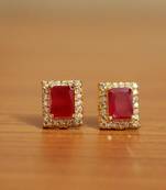 Red Ruby Studs