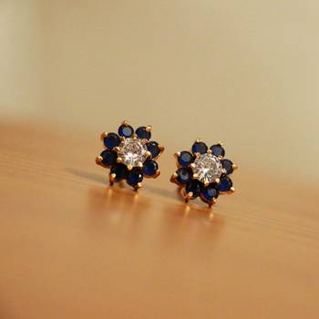 Blue Sapphire Studs 2