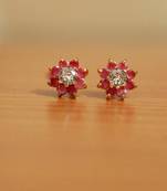Red Ruby Studs