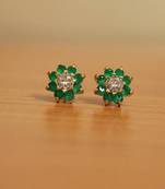 Green Emerald Studs