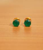 Green Emerald Studs