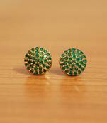 Green Emerald Studs