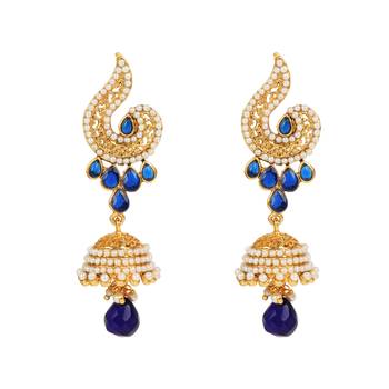 Blue jhumkas 1
