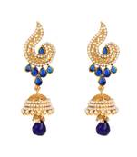 Blue jhumkas