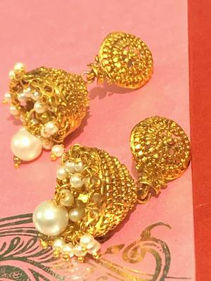 Gold Jhumkas Jhumki Jhumke Jimmiki Kammal  1