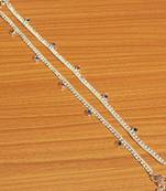 White Zircon       Anklets
