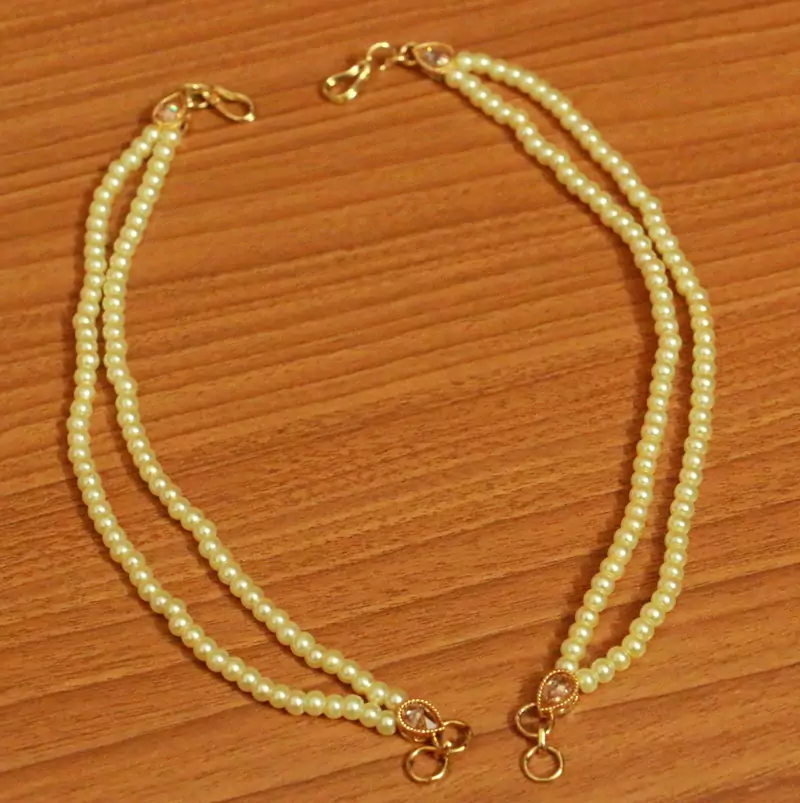 White Pearl Danglers-Drops