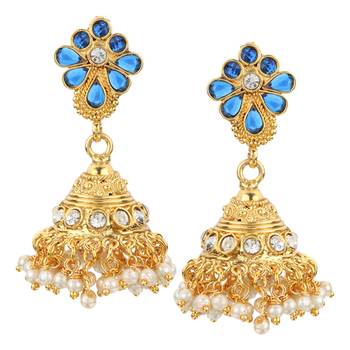 Blue jhumkas 1