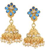 Blue jhumkas