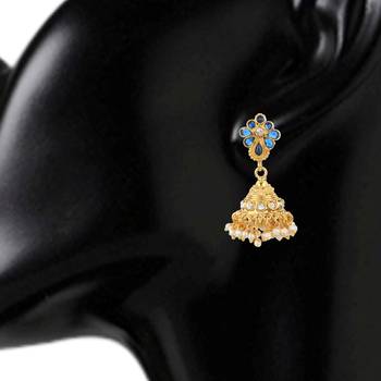 Blue jhumkas 3