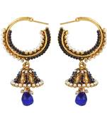 Blue Chandbali Bali Hoops Jhumki Jhumke Jimmiki Kammal
