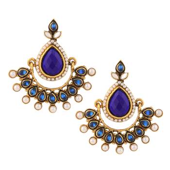 Blue chandbali 1