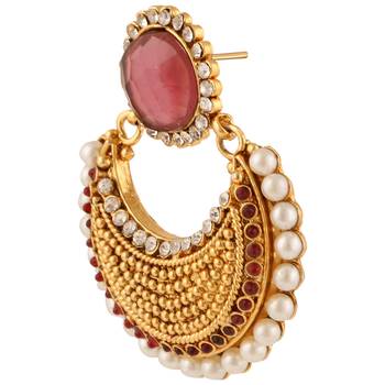 Pink chandbali 2