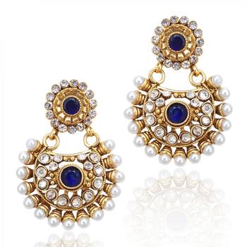 Blue chandbali 1