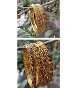 Combo Bangles Set 2 Pc Gold Plated Bangle And 4 Pc  Gold Plated Bangle